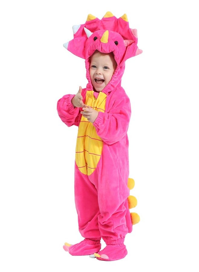 HSCTEK Baby Dinosaur Costume, Toddler Triceratops Costume for Baby Girls Boys, Baby Halloween Costume for Infant Newborn 18-24Months - Image 2